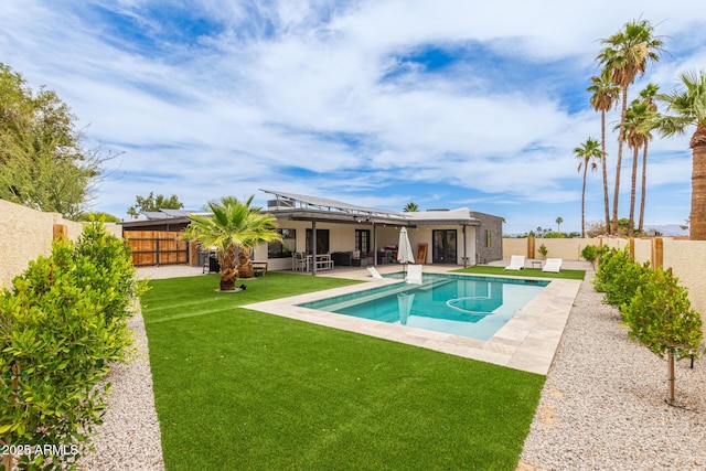 2033 E Janice Way, Phoenix, AZ 85022 - view of swimming pool with a patio and french doors