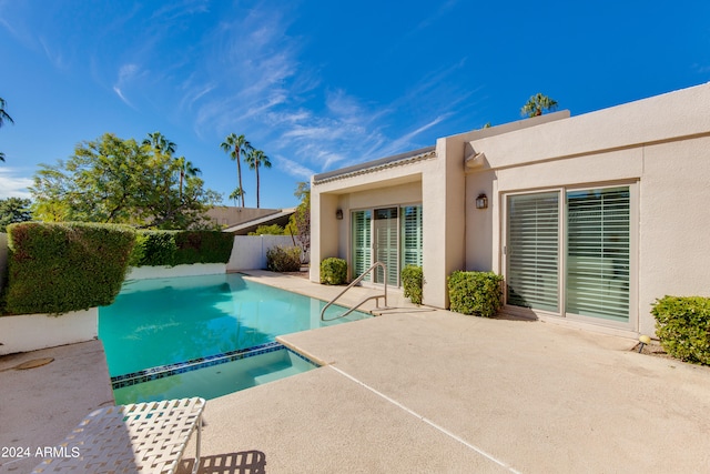 view of pool with a patio