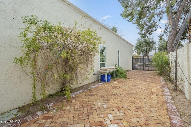 exterior space featuring fence