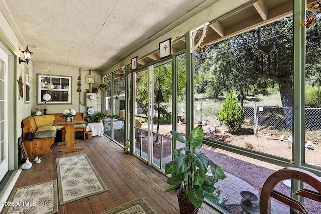 view of sunroom