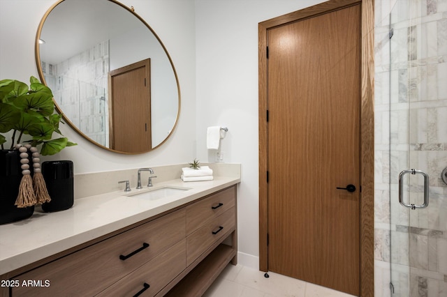 6584 E Gold Dust Ave, Paradise Valley, AZ 85253 - full bathroom featuring vanity and a stall shower