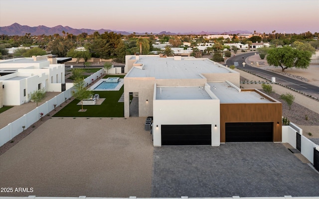 6584 E Gold Dust Ave, Paradise Valley, AZ 85253 - drone / aerial view featuring a mountain view