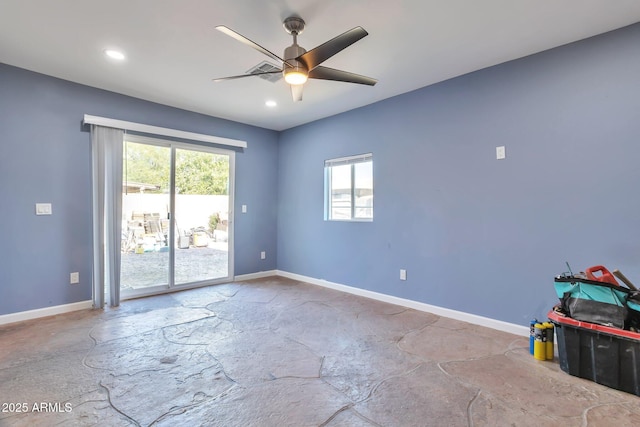 2823 W Banff Ln, Phoenix, AZ 85053 - spare room with a ceiling fan and recessed lighting