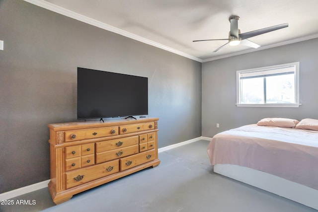 2823 W Banff Ln, Phoenix, AZ 85053 - bedroom with crown molding, carpet floors, and ceiling fan