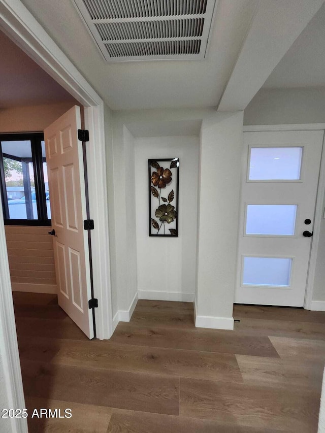 954 E Henry St, Tempe, AZ 85288 - foyer entrance with baseboards and wood finished floors