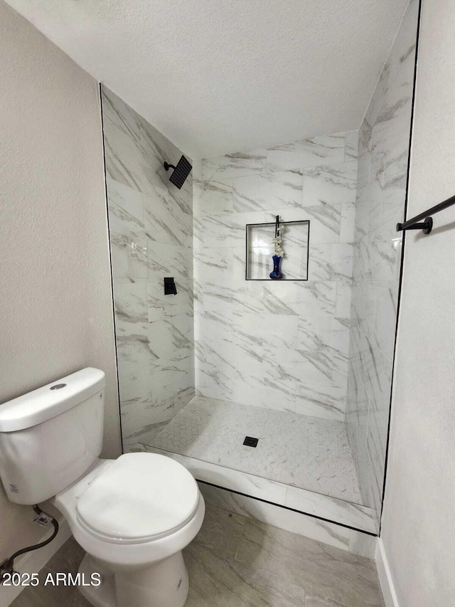 954 E Henry St, Tempe, AZ 85288 - full bath with toilet, a textured ceiling, and a marble finish shower
