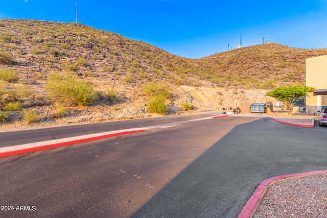 view of street featuring a mountain view