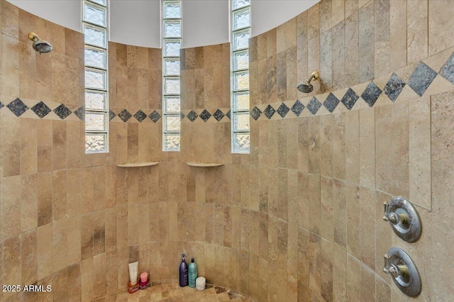 9183 W Shamel Ash Rd, Peoria, AZ 85383 - bathroom featuring tiled shower and healthy amount of natural light