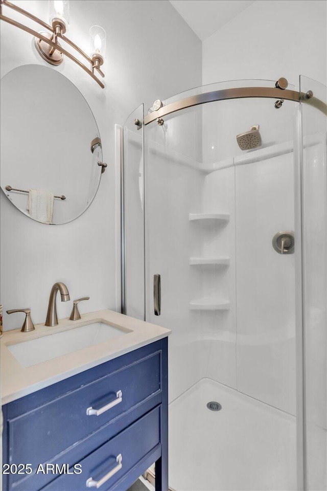 9183 W Shamel Ash Rd, Peoria, AZ 85383 - bathroom featuring a stall shower and vanity
