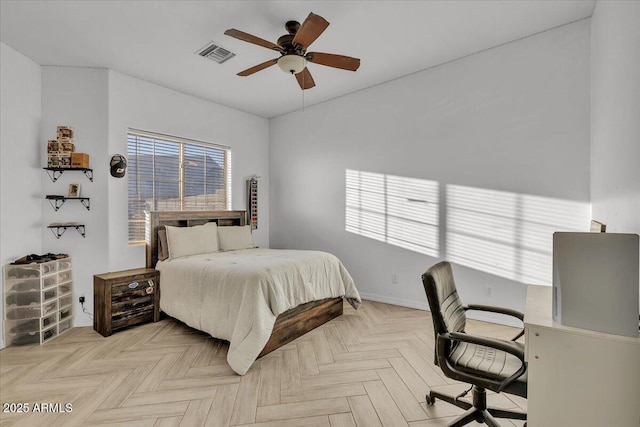 9183 W Shamel Ash Rd, Peoria, AZ 85383 - bedroom featuring a desk and a ceiling fan