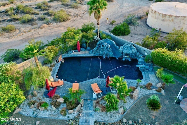 9183 W Shamel Ash Rd, Peoria, AZ 85383 - aerial view of a pool