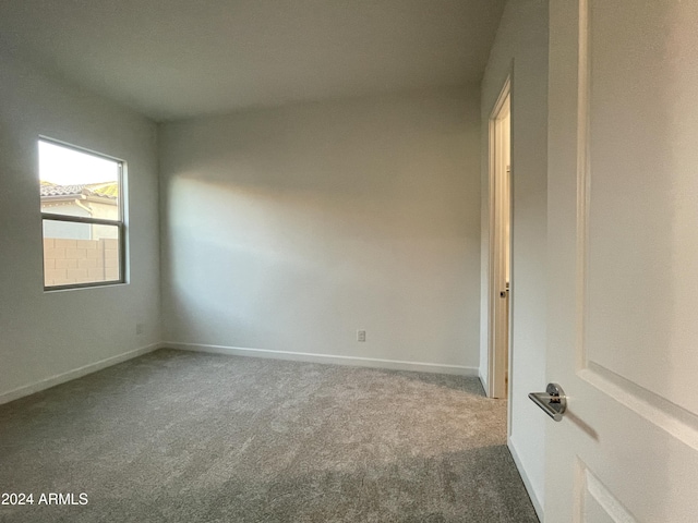 view of carpeted empty room