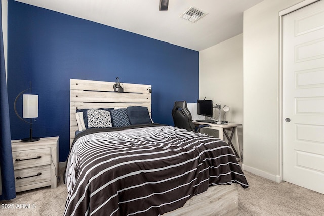 2250 E Palmdale Ln, Gilbert, AZ 85298 - bedroom with carpet flooring, baseboards, and a ceiling fan