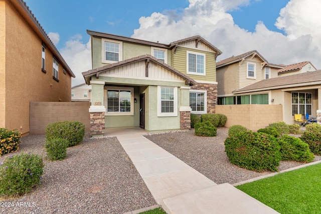 view of craftsman inspired home