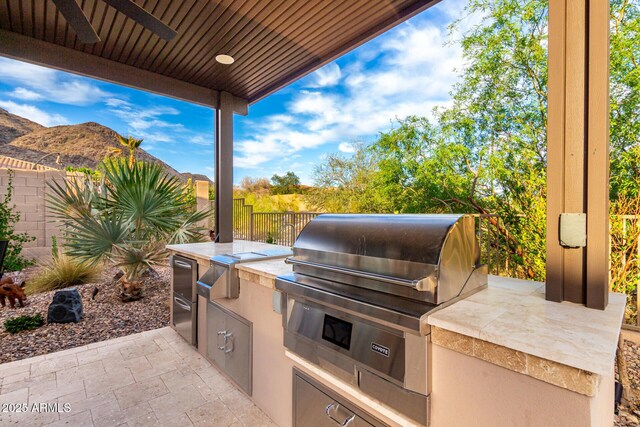16201 S 29th Ave, Phoenix, AZ 85045 - view of patio / terrace with a fenced backyard and area for grilling