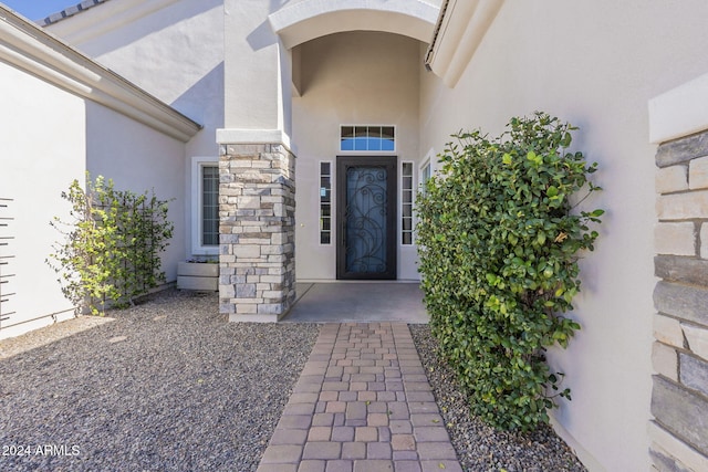 view of entrance to property