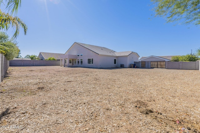 view of rear view of property