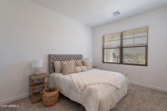 bedroom with carpet