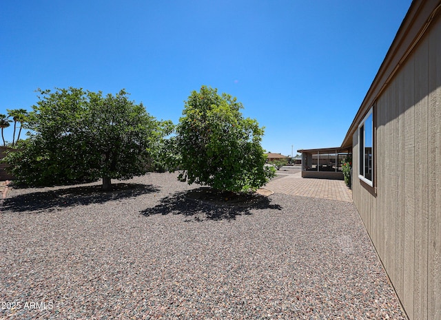view of yard featuring a patio area