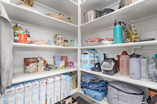 view of pantry