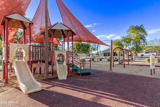 view of jungle gym