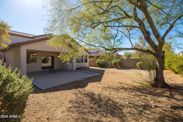 view of yard featuring a patio area