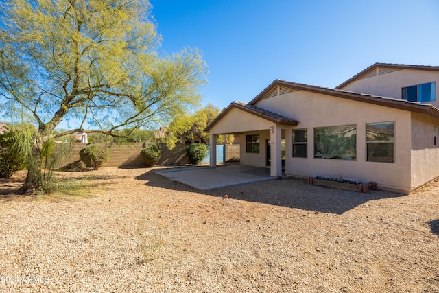 view of front of property with a patio area