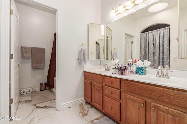 bathroom featuring vanity