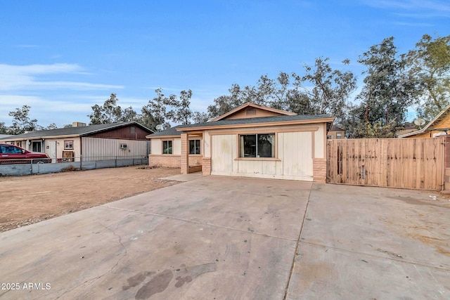 view of ranch-style home