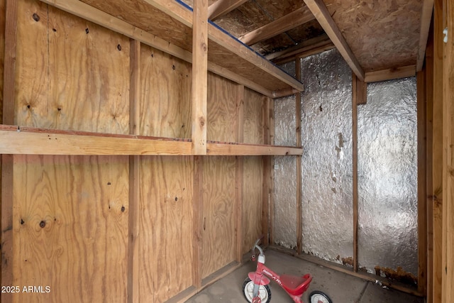 view of storage room