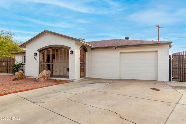 ranch-style house with a garage