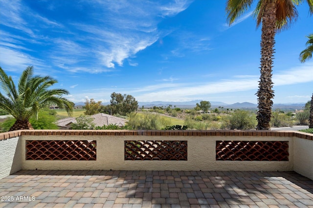 16804 E Monterey Dr, Fountain Hills, AZ 85268 - view of patio featuring a mountain view