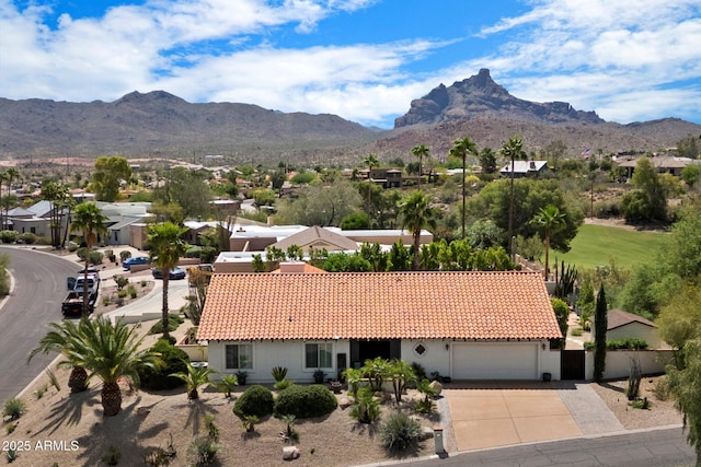 16804 E Monterey Dr, Fountain Hills, AZ 85268 - aerial view with a residential view and a mountain view