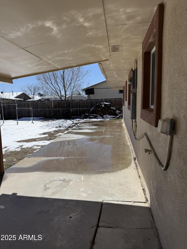 view of patio / terrace featuring a fenced backyard