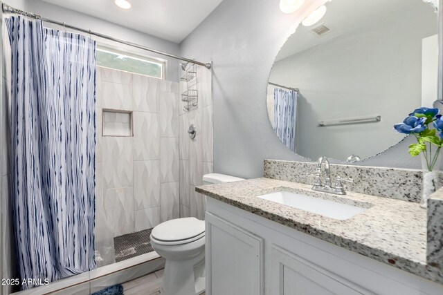 8341 W Cypress St, Phoenix, AZ 85037 - bathroom featuring vanity and tiled shower