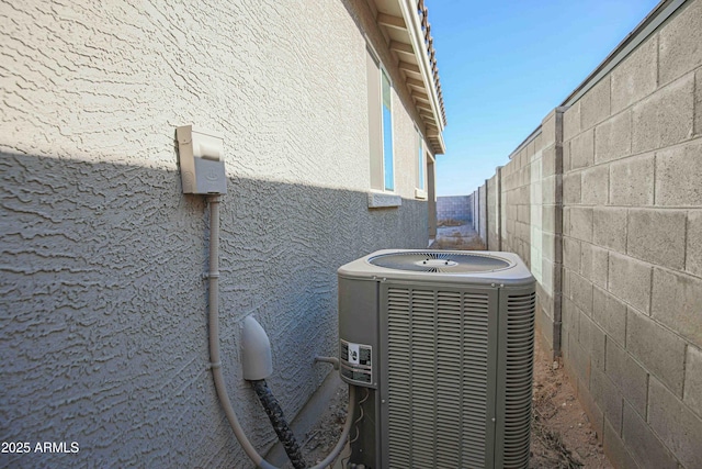 exterior details featuring central air condition unit