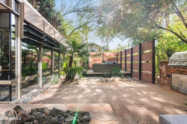 7117 E Rancho Vista Dr Unit 1012, Scottsdale, AZ 85251 - view of patio with an outdoor living space