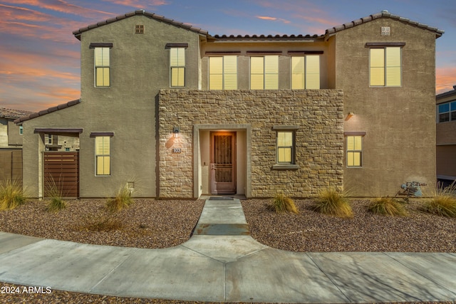 view of mediterranean / spanish-style home