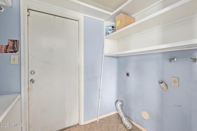 2161 E Harmony Cir, Mesa, AZ 85204 - washroom with hookup for an electric dryer, hookup for a gas dryer, and light tile patterned floors