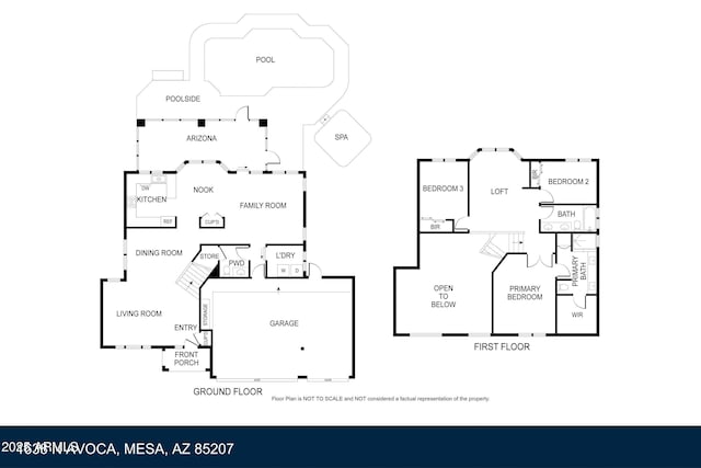 1638 N Avoca, Mesa, AZ 85207 - room layout