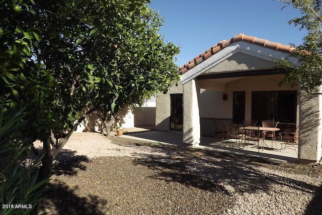 view of yard featuring a patio