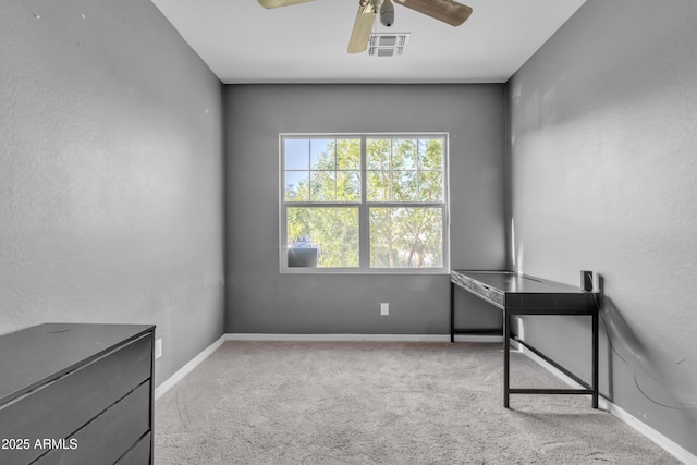 6085 E Athena Rd, Florence, AZ 85132 - unfurnished office with ceiling fan and carpet flooring