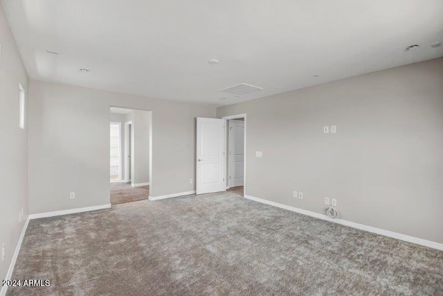 view of carpeted empty room