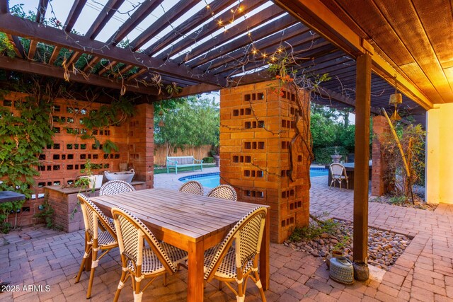 301 W Royal Palm Rd, Phoenix, AZ 85021 - view of patio with a fireplace, a pergola, and outdoor dining area