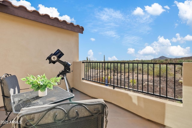 view of balcony