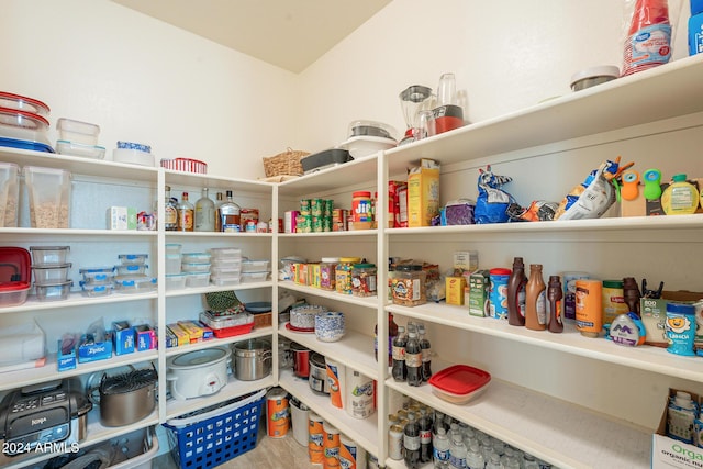 view of pantry