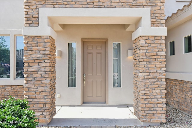 5557 W Mine Trl, Phoenix, AZ 85083 - entrance to property featuring stucco siding and stone siding