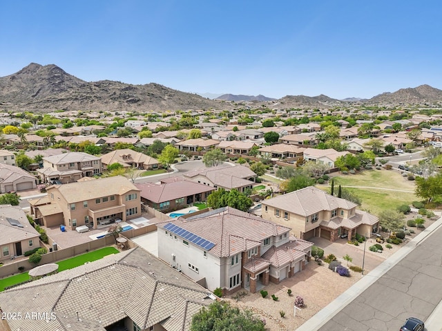 5557 W Mine Trl, Phoenix, AZ 85083 - aerial perspective of suburban area featuring a mountain backdrop
