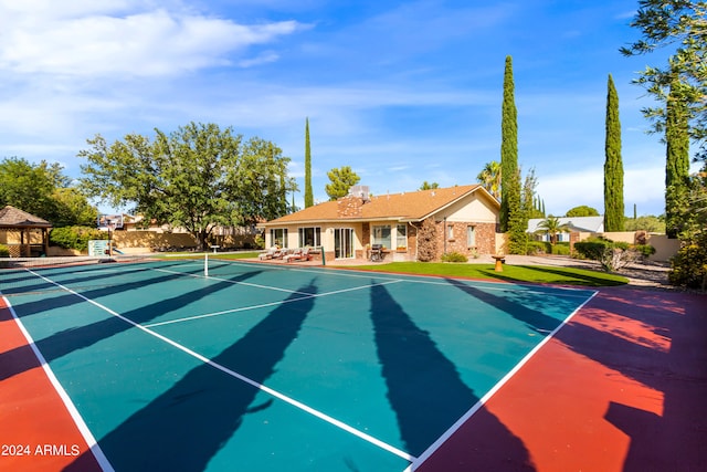 view of tennis court