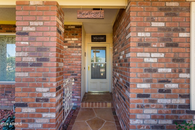 view of entrance to property